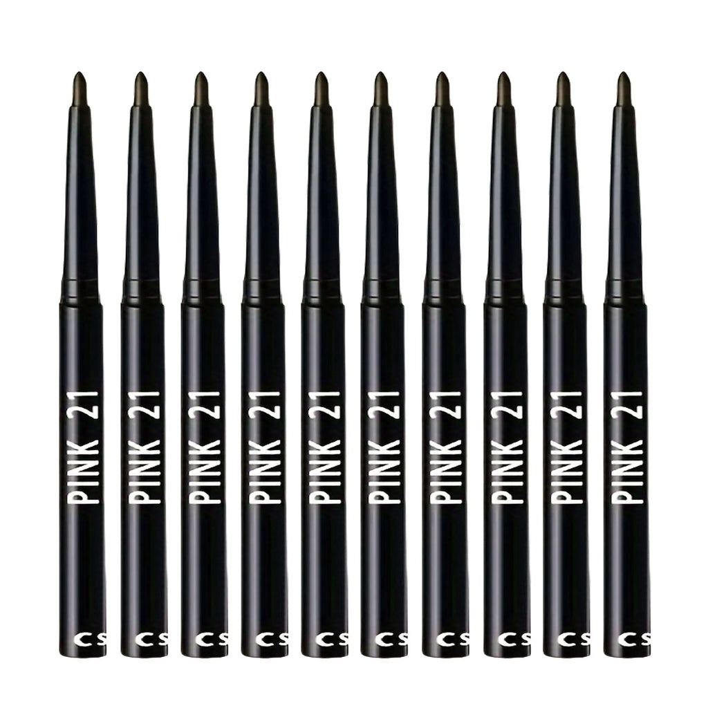 10Pcs Long-Lasting Black Eyeliner Pencils -Waterproof, Sweatproof and Smudge-Proof with Easy Twist  Eyeliner Pencils