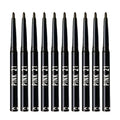 10Pcs Long-Lasting Black Eyeliner Pencils -Waterproof, Sweatproof and Smudge-Proof with Easy Twist  Eyeliner Pencils