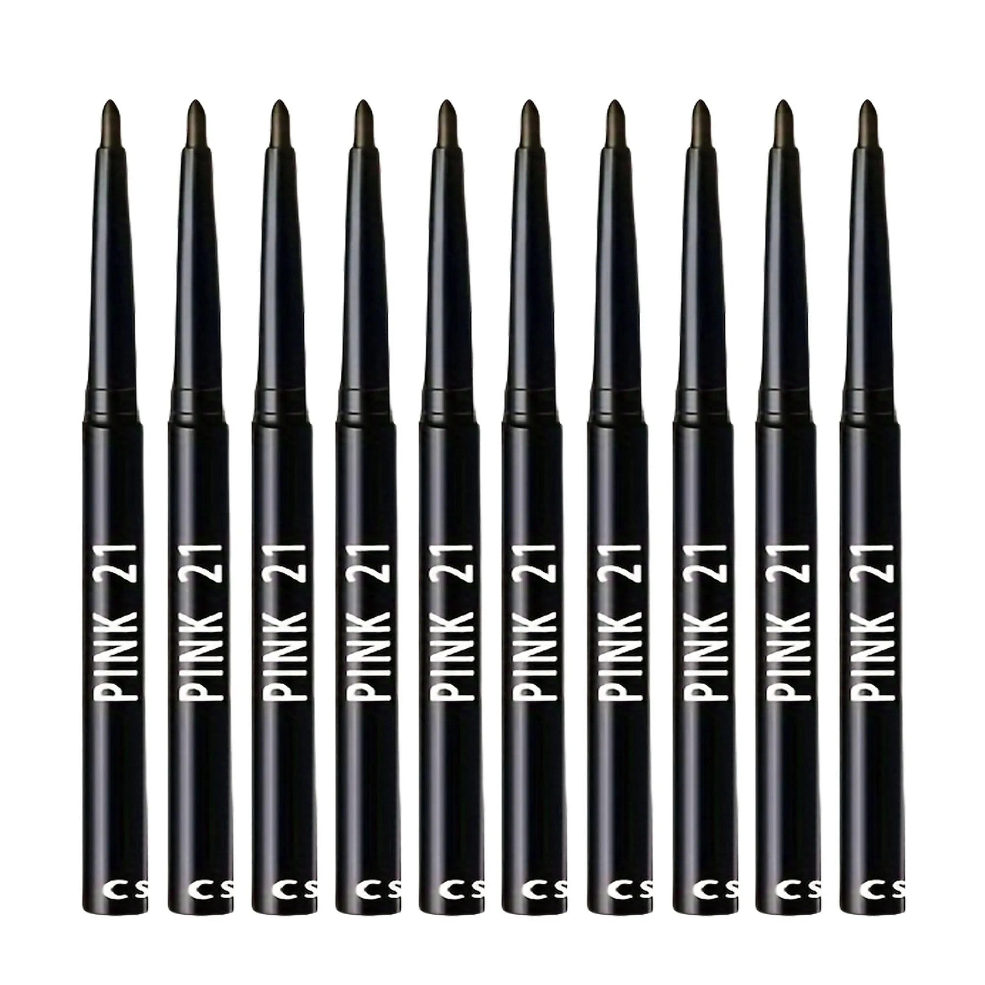 10Pcs Long-Lasting Black Eyeliner Pencils -Waterproof, Sweatproof and Smudge-Proof with Easy Twist  Eyeliner Pencils